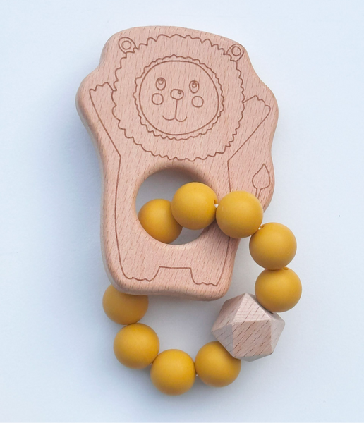 Little Lion Baby Teether - Safe, Sustainable Teething and Sensory Toy