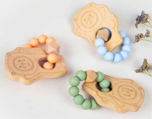 Little Lion Baby Teether - Safe, Sustainable Teething and Sensory Toy