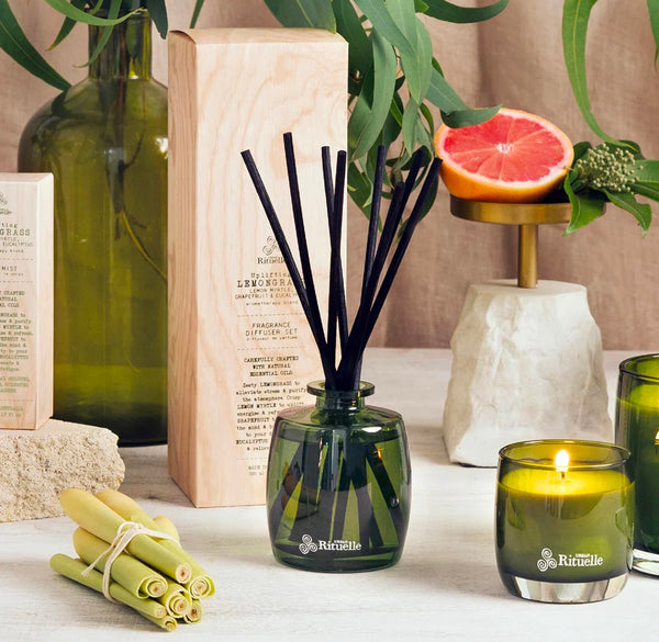 Lemongrass , Lemon Myrtle, Grapefruit & Eucalyptus Scented Reed Diffuser