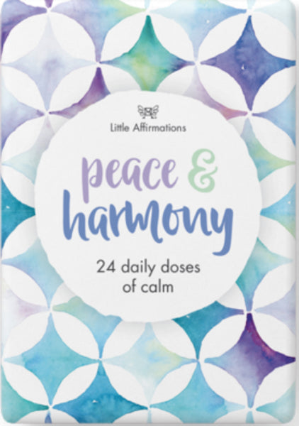 Peace & Harmony Affirmation card set