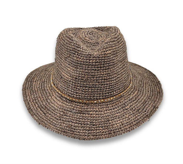 Magdalena Raffia Fedora