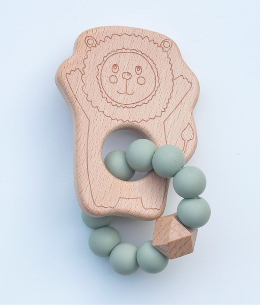 Little Lion Baby Teether - Safe, Sustainable Teething and Sensory Toy