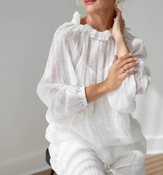 Lulu Reversible Linen Top