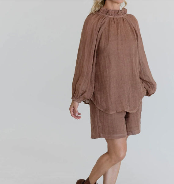 Lulu Reversible Linen Top