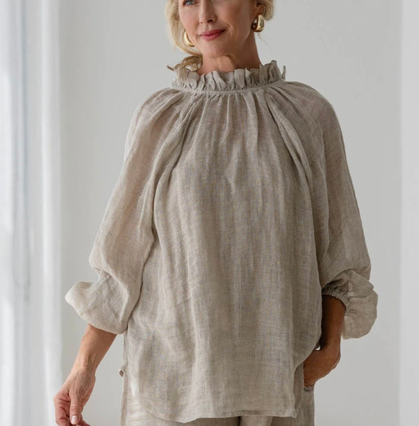 Lulu Reversible Linen Top