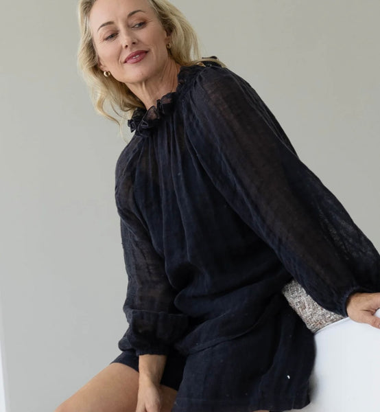 Lulu Reversible Linen Top