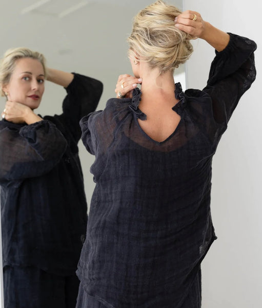 Lulu Reversible Linen Top