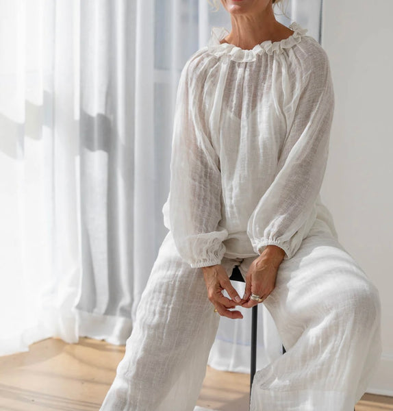 Lulu Reversible Linen Top