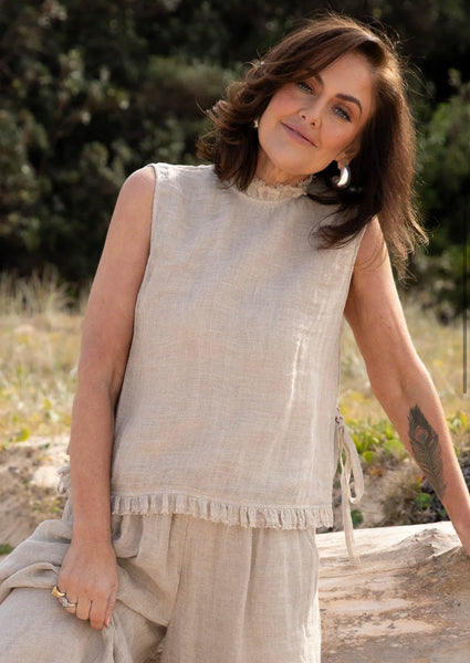 Nadia Linen Top