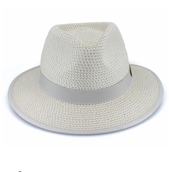 Izzy Fedora-Ivory Light Grey