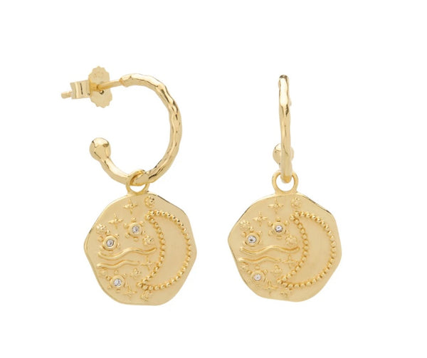 Night Sky Hoop Earrings