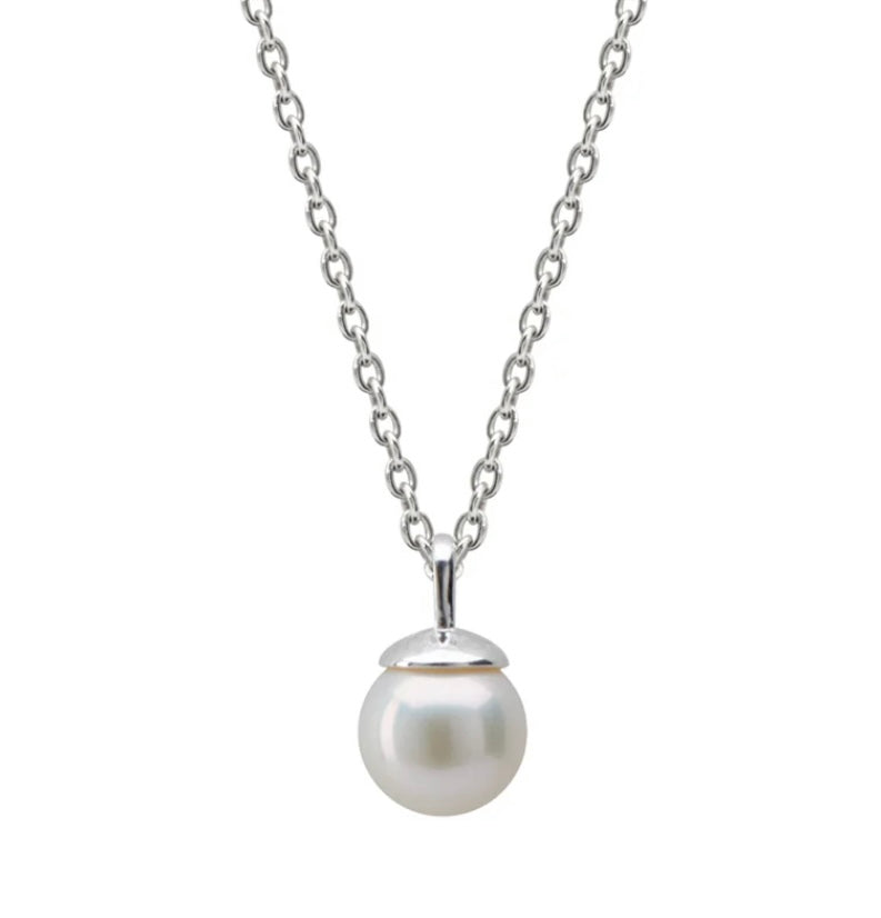 Pearl Necklace Silver