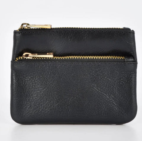 Comet Leather Metallic Coin Key Pouch