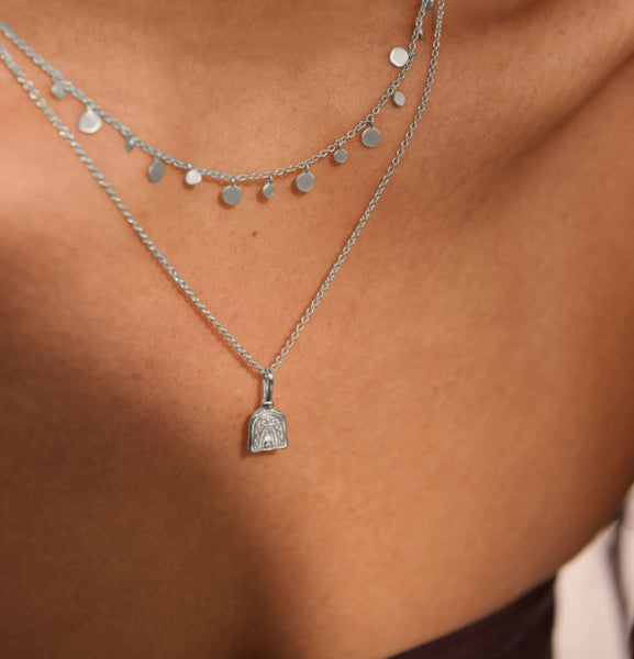 Rainbow Spirit Charm Necklace- Silver