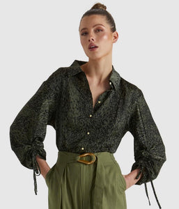 Explorer Shirt-Khaki Leopard