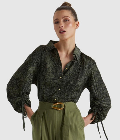 Explorer Shirt-Khaki Leopard
