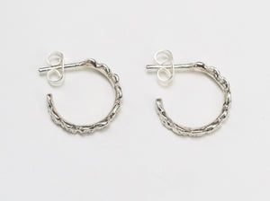 Pebble Hoop Earrings