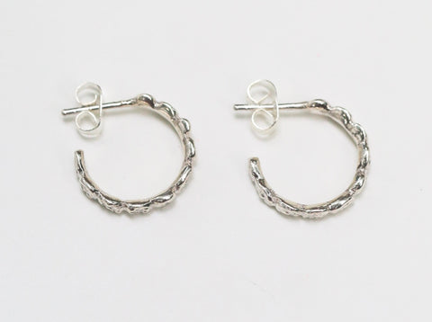 Pebble Hoop Earrings
