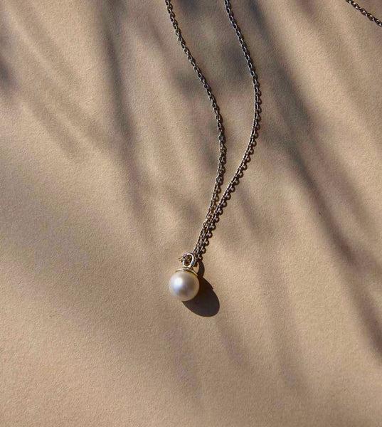 Pearl Necklace Silver