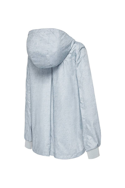 Womens Crop Recycled Raincoat- Denim