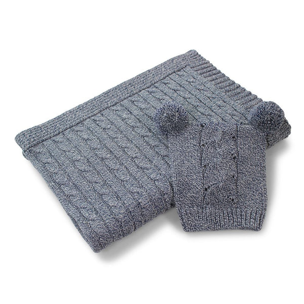 Sammi Cable Baby Stroller Blanket