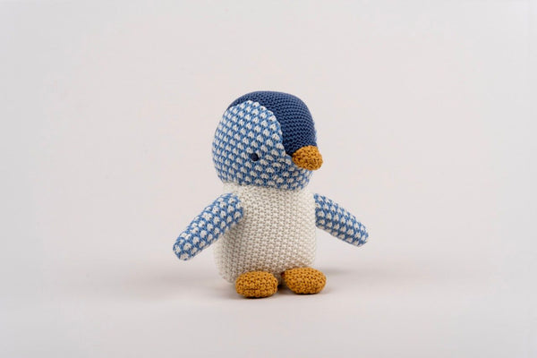 Baby Pingu Stuffed Toy  with Gentle Rattle