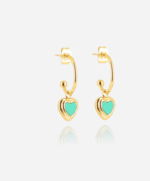 Cupidon earrings Turquoise