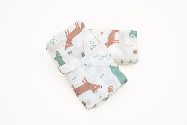 Foxie Bamboo Cotton Muslin Baby Wrap
