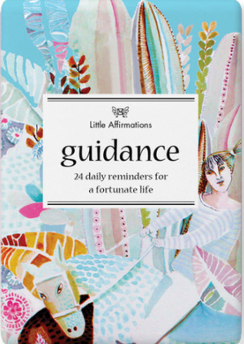 Guidance Box-24 Inspirational Affirmation Cards + Stand