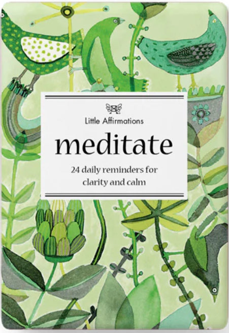 Meditate -24 Affirmation Cards + Stand