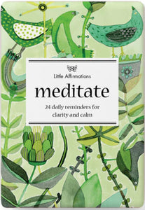 Meditate -24 Affirmation Cards + Stand