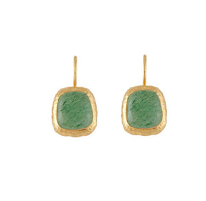 Muse Earrings- Green Adventurine