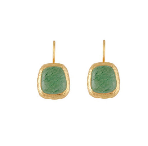 Muse Earrings- Green Adventurine