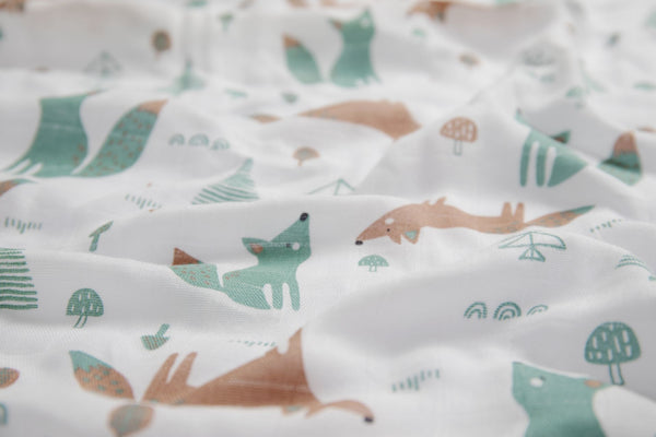 Foxie Bamboo Cotton Muslin Baby Wrap