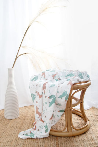 Foxie Bamboo Cotton Muslin Baby Wrap