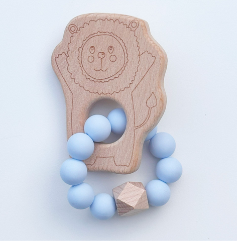 Little Lion Baby Teether - Safe, Sustainable Teething and Sensory Toy