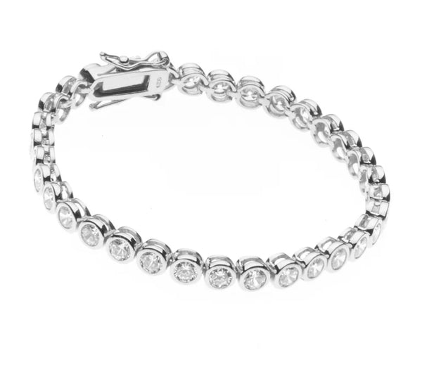 Elle Silver Tennis Bracelet
