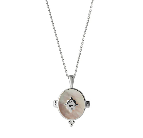 Temple Moon Oval Necklace