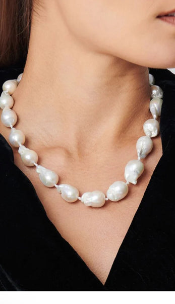 Lucienne Large Baroque Pearl Necklace