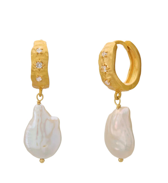 Cosmic Love Medium Earrings with pearls