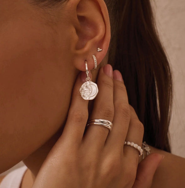 Night Sky Hoop Earrings