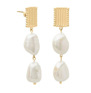 Aphrodite Goddess Medium Pearl Earrings