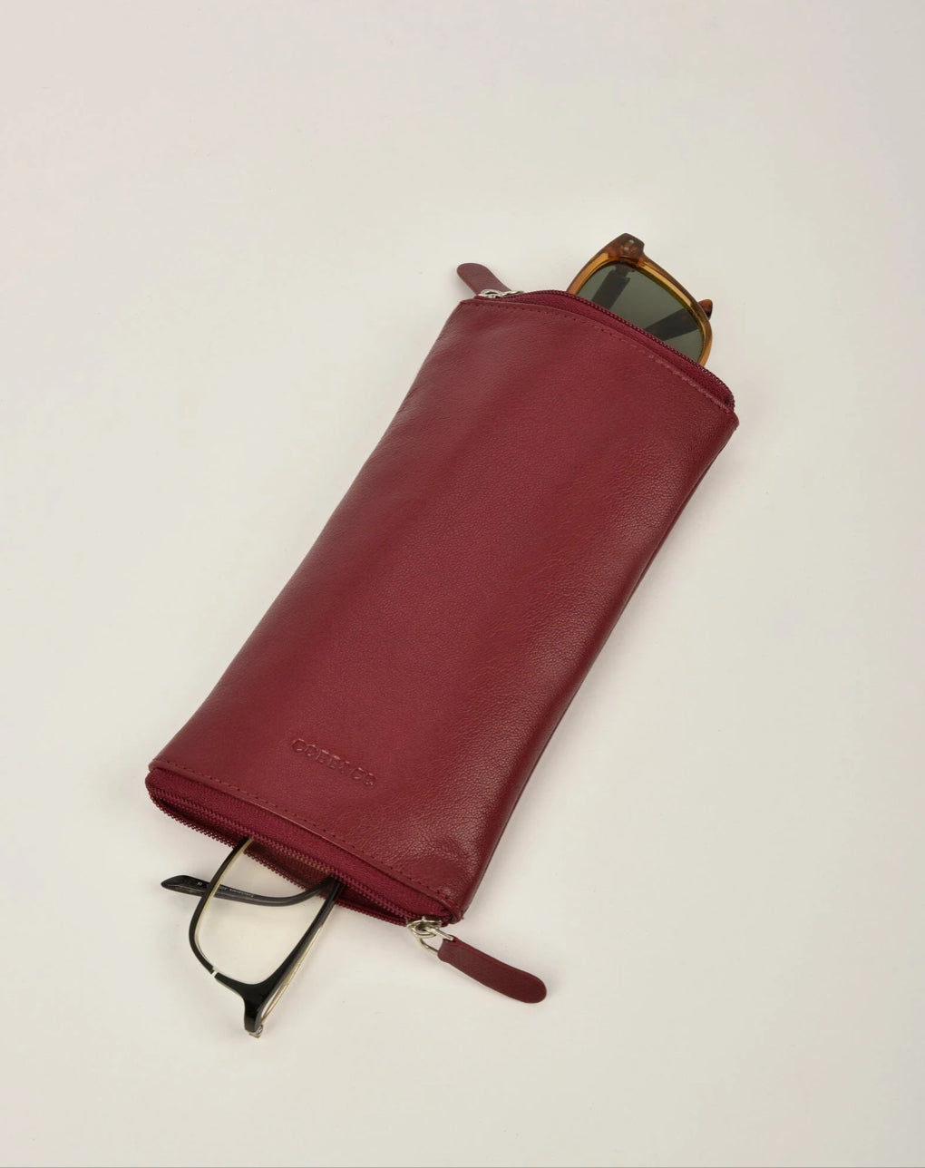 Glasses Soft Leather Double Sided Case