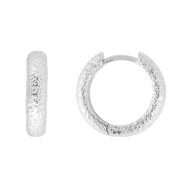 Antique Silver Midi Hoops