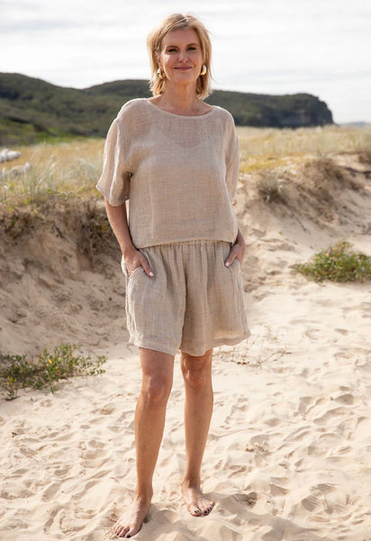 Olivia Linen Top