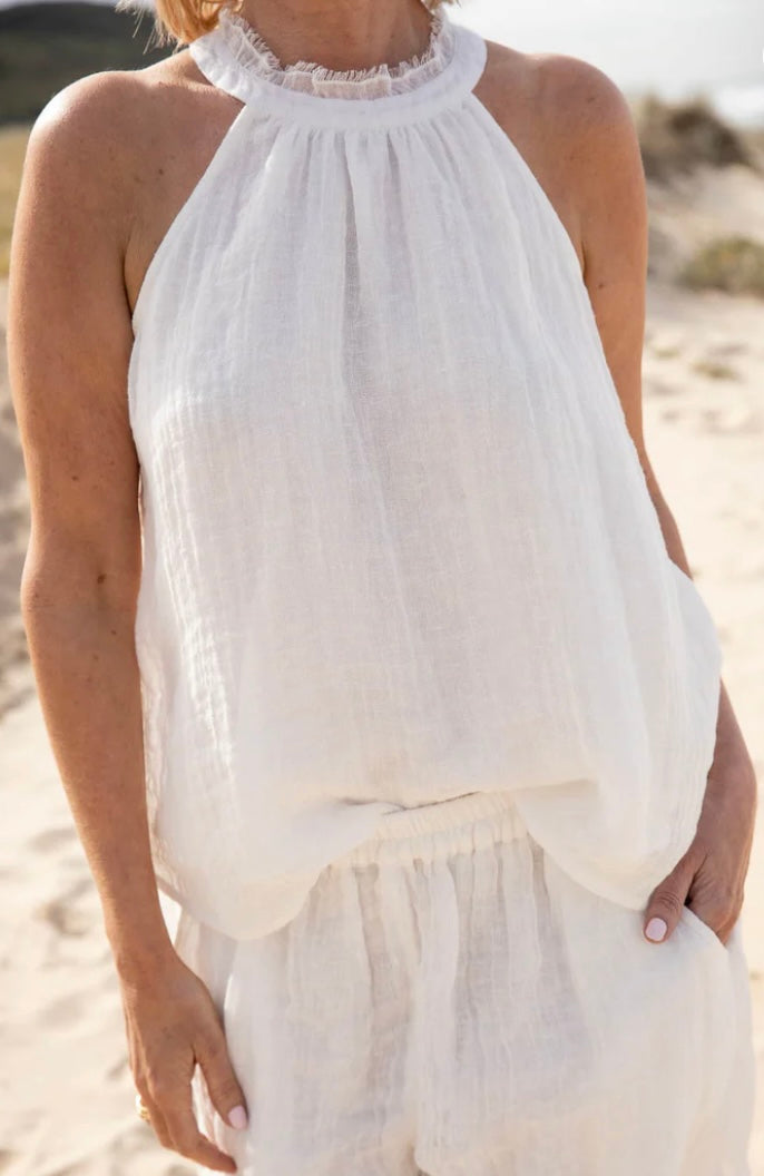 Ava Linen Top