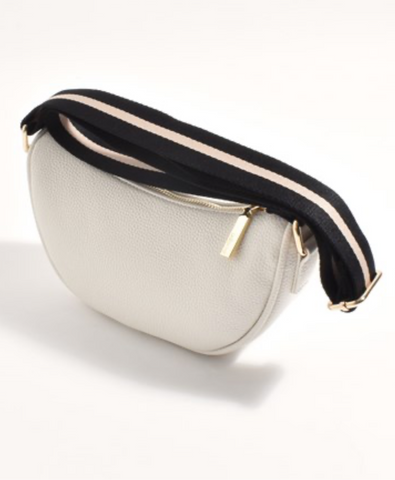 Luella Saddle Crossbody Bag- Cream