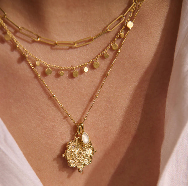 Loved Always Pendant Necklace- Gold