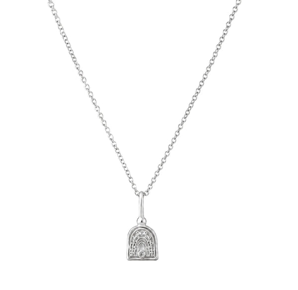 Rainbow Spirit Charm Necklace- Silver