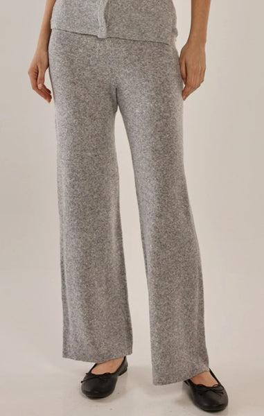 Nash Knit Pant- Grey Marle
